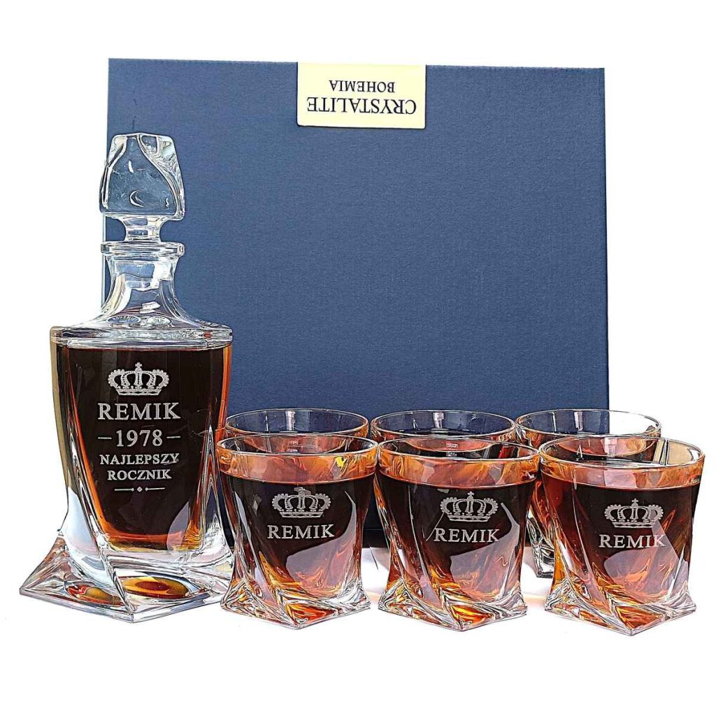 Zestaw do whisky z grawerem