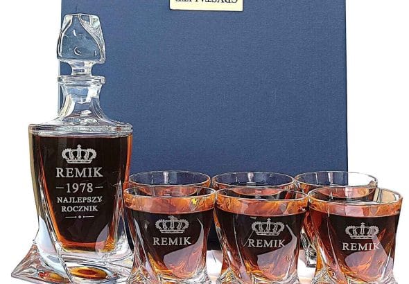 Zestaw do whisky z grawerem
