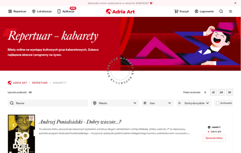 Bilety na kabarety